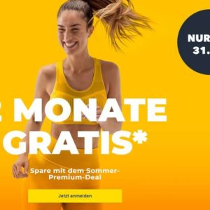 McFit 2 Monate gratis mit Sommer-Premium-Deal - Premium Tarif zum Preis des Classic Tarifs