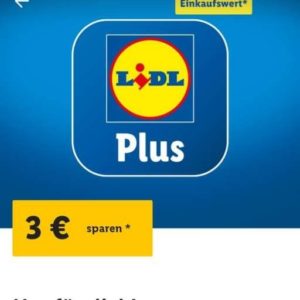 LIDL Plus: 3€ Rabatt ab 10€ Einkaufswert bis 01.08.2023 (personalisiert)