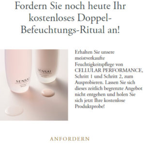 2 x Feuchtigkeitspflege-Proben von CELLULAR PERFORMANCE kostenlos bestellen