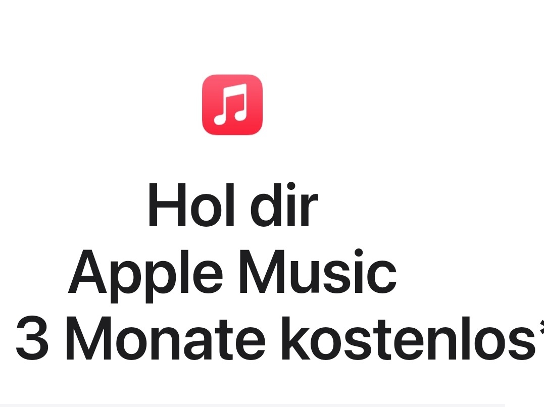 Apple Music vier Monate kostenlos testen 