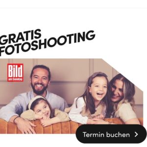 Gratis 45 Min. Fotoshooting inklusive 1 Foto als Ausdruck &amp; Datei