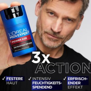 🚀 Wow! L'ORÉAL PARIS MEN EXPERT Gesichtscreme Power Age 100 ml für 10,04€ - 58% Ersparnis! 🤩🎁