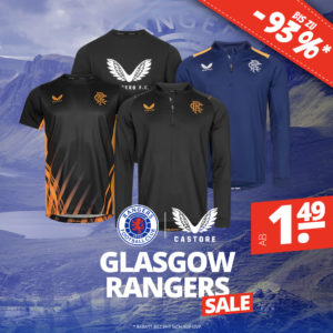 ⚽️  CASTORE Glasgow Rangers Sale - ab 1,49€ (zzgl. Versand | ab 50€ versandkostenfrei)