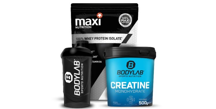 Bodylab24 MaxIsolat (1kg) + Creatine Powder (500g) + Shaker