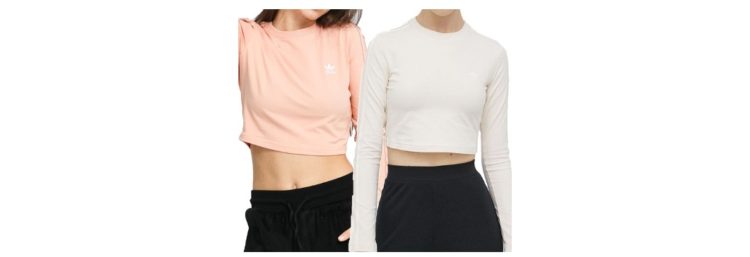 adidas Originals Loungewear Cropped Longsleeve Tee Damen Shirt Langarm