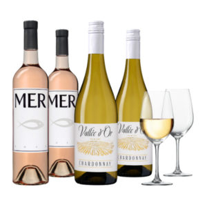 🍷 Favoriten-Paket: 2x MER Méditerranée IGP Rosé + 2x Vallée d'Or Chardonnay Val de Loire IGP für 29,99€ inkl. Versand