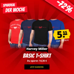 Harvey Miller Polo Club Basic T-Shirt für 9,50€ (statt 17€)