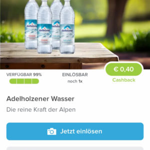 Adelholzener Wasser für 0,09€ mit Marktguru