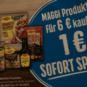 1€ Sofortrabatt auf Maggi 6€ MEW