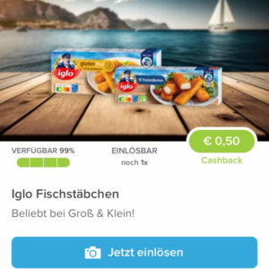 Iglo Fischstäbchen für 2,79€ mit Marktguru