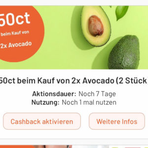 Avocado 🥑 2Stk für 0,50€ mit Smhaggle