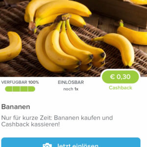 Bananen für 0,69€ mit Marktguru