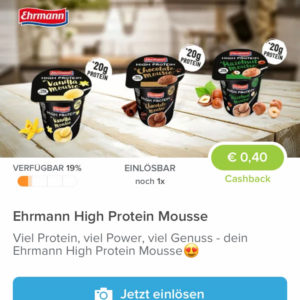 Ehrmann High Protein Mousse für 0,89€ mit Marktguru