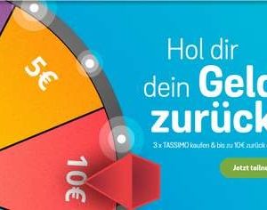 Bis zu 10€ Cashback für 3 TASSIMO Produkte