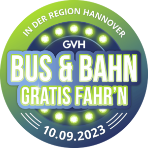 ÖPNV im kompletten Großraum Hannover (GVH) am 10.09.2023 zum Entdeckertag kostenlos -regional-