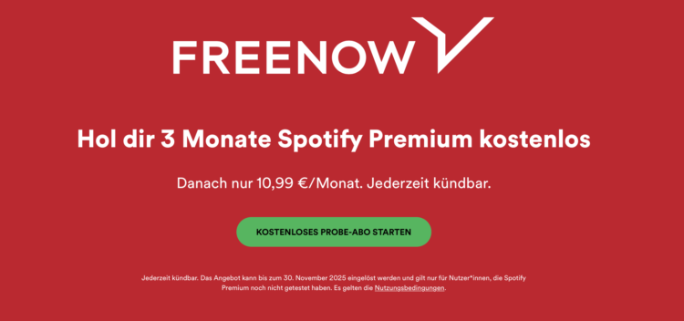 Premium: für 3 Spotify 🎧 Neukunden Monate kostenlos