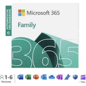 💻 Microsoft 365 Family: 15 Monate für 6 Nutzer für 45,99€ / + Antivirenschutz für 52,99€