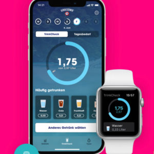 gratis Trinkmenge überwachen mit Durstcoach App von Gerolsteiner