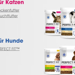 Perfect Fit HUND oder KATZE testen und bis 5€ Geld zurück bei Unzufriedenheit