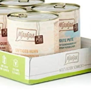 MjAMjAM - Nassfutter für Katzen - Mixpaket, 6 x 400 g