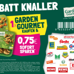 0,75€ Rabatt auf Garden Gourmet Produkte