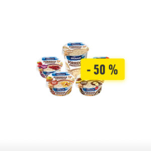 50% Rabatt auf Milram Porridge in der Edeka App