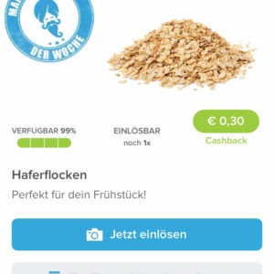 Marktguru Deal der Woche Haferflocken für 0,25€