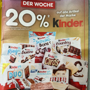 Netto (gelb) 20% auf alle Artikel der Marke Kinder