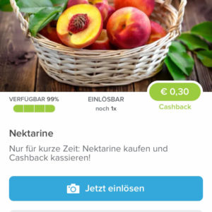 Nektarinen 0,30€ Cashback mit Marktguru