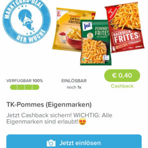 Marktguru Deal der Woche TK Pommes