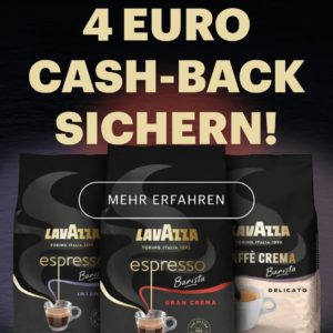 4 Euro Cashback für Lavazza Barista Ganze Bohne