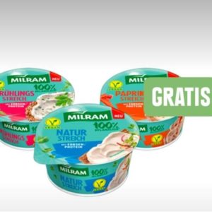 Gratis per Edeka App: Milram Pflanzlich Aufstrich bis 24.09.2023