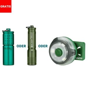 "I1R2 Pro" oder "i3E ODG" oder "Gober OD Green" Olight Willkommensgeschenke am O-FAN DAY 2023 - nur 5,95€ VSK