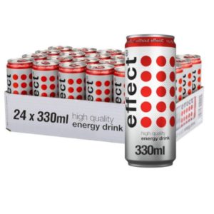 Effect Energy Drink 0,33l 24 Dosen für 16,55€ zzgl. Pfand (statt 26€) 👉 69 Cent pro Dose