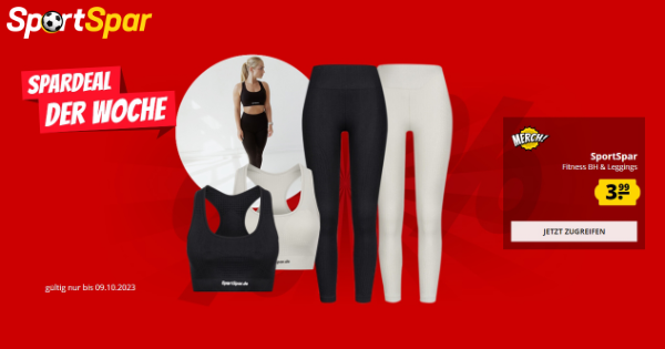 SportSpar: Sparmieze Damen-Leggings oder Fitness-BH