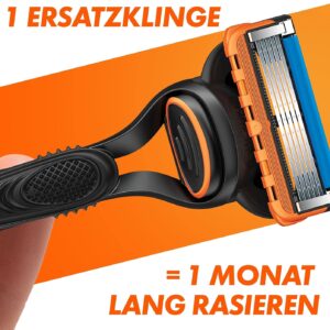 🪒 Gillette Fusion 5 Nassrasierer mit Rasierer + 11 Rasierklinge für 27,19€ (statt 47€)