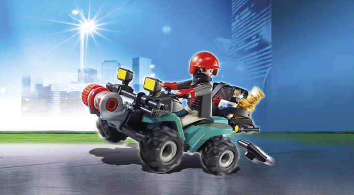 Playmobil City Action Ganoven-Quad mit Seilwinde