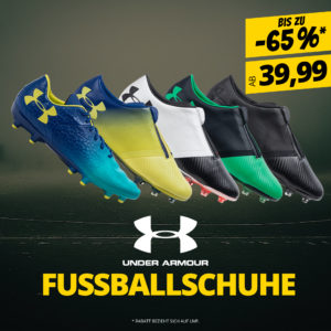 ⚽️ Fußballschuhe von Under Armour: bis zu 65% Rabatt auf versch. Modelle - Schuhe ab 39,99€