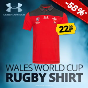 Wales Union World Cup Under Armour Herren Rugby Shirt für 26,94€ inkl. Versand