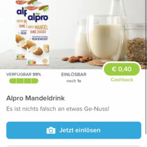 Alpro Mandeldrink für 1,59€ mit Marktguru