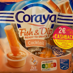 2€ Cashback auf Coraya Fish &amp; Dip