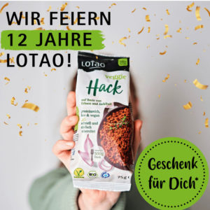 12% Rabatt auf Jackfrucht Produkte Lotao