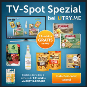 Gratis Lebensmittel und Oyess Zugabe zu Bestellung bei utryme