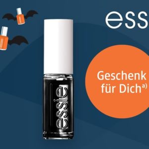 essie Halloween-Nagellack Mini licorice als Geschenk bei dm bis 28.10.23 beim Kauf eines essie Produkt