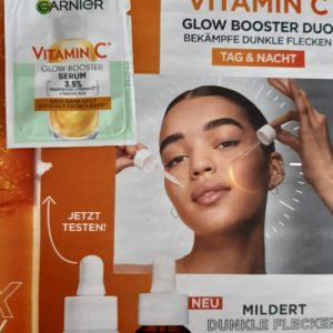 Gratis Probe Garnier Vitamin C Glow Booster Serum alverde Zeitschrift (dm)