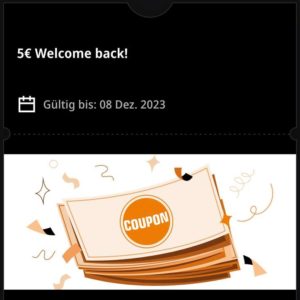 Saturn 5€ Welcome Back Coupon (Personalisiert)