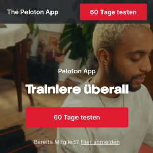 Peloton-Fitness-App 60 Tage kostenlos testen bis 31. Oktober