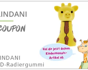 LINDANI 3D-Radiergummi für Kinder zwischen 4 und 10 Jahren gratis in LINDA Apotheken im Oktober