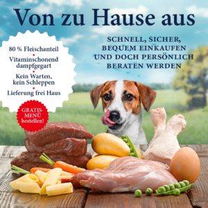 Gratisprobe Nass-/Trockenfutter für Hunde/Katzen von Dinner for Dogs