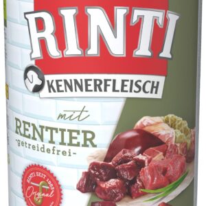 [Amazon] RINTI Kennerfleisch Rentier oder Junior &#043; Huhn 12 x 800g ab 18,52€ (19,49€ ohne Sparabo) statt 32€